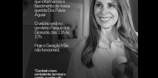 Morre médica ginecologista Flávia Aguiar aos 48 anos