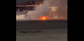 Fogo em equipamento de solo