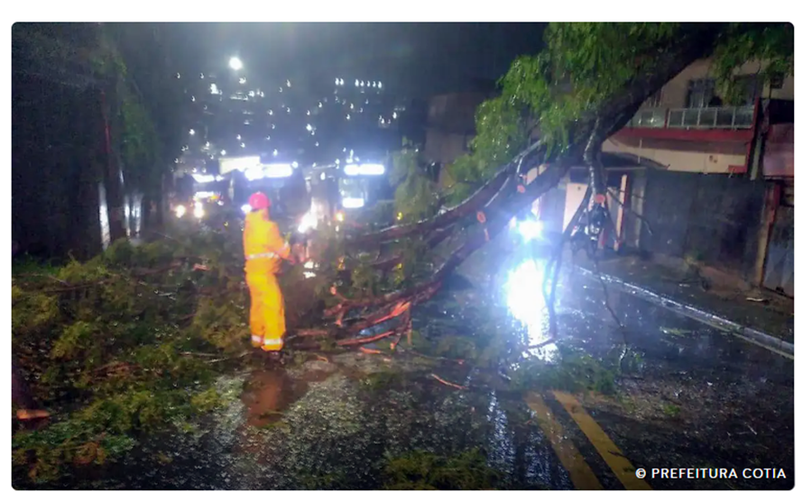 Ciclone deixa 2 milhões de clientes sem energia em São Paulo