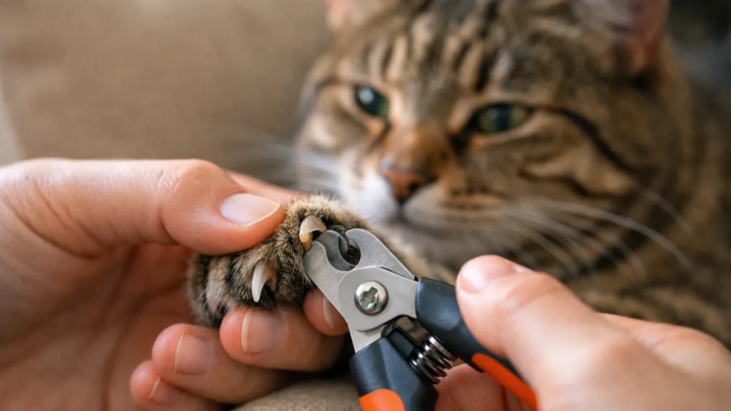 Como cortar as unhas do gato sem sofrimento e sem levar arranhões