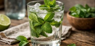 Como um simples copo de água com hortelã pode suavizar a sensação de estômago pesado