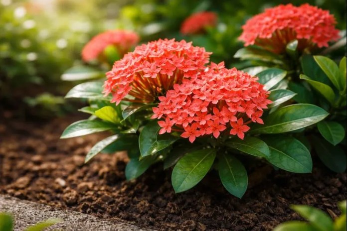 Flor de Coral conheça o limite de adubo que a ixora suporta antes de perder raízes sem nenhum alerta