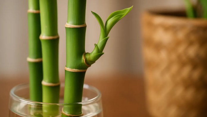 Misture isso no vaso do bambu da sorte e veja a planta ‘explodir’ de crescimento