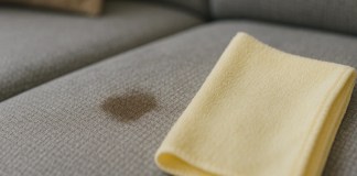 Técnica do pano invertido remove manchas antigas do sofá e ainda deixa perfume leve no tecido