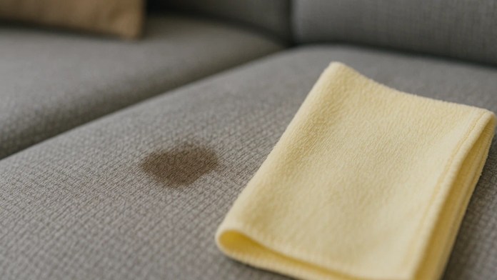 Técnica do pano invertido remove manchas antigas do sofá e ainda deixa perfume leve no tecido Técnica do pano invertido remove manchas antigas do sofá e ainda deixa perfume leve no tecido