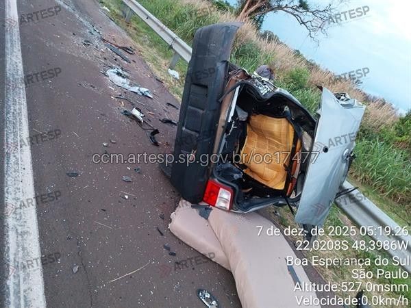 Acidente gravíssimo na SP 255 Acidente gravíssimo na SP 255