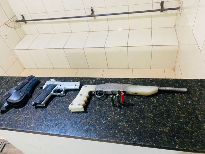 Arma: apreensão da PM