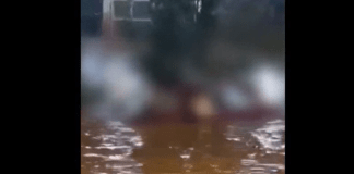 Temporal deixa homem ilhado dentro de carro