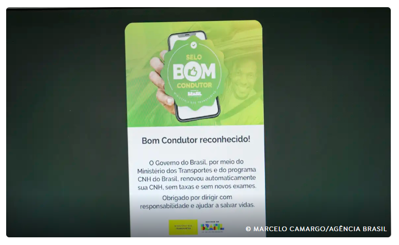 Renovação automática de CNH beneficia 300 mil na primeira semana