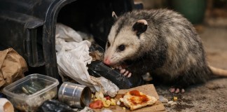 Como impedir que gambás revirarem o lixo com uma solução de baixo custo e sem crueldade