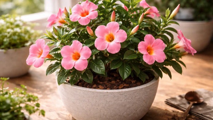 Dipladênia 7 dicas de cultivo que fazem flores surgirem até em vasos médios