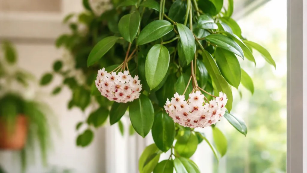 Muita gente pendura a flor-de-cera no lugar errado e bloqueia a floração