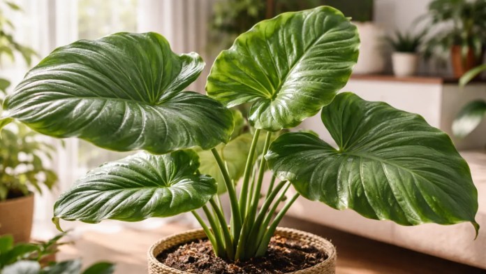 Orelha-de-elefante em luz suave-1280x720 Orelha-de-elefante: por que folhas gigantes exigem rega diferente