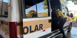 Vistoria do transporte escolar em São Carlos