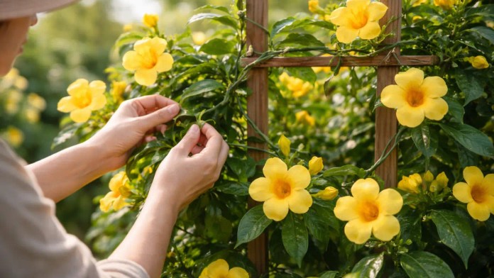 3 formas de conduzir a trombeta-de-ouro para florescer com mais intensidade e evitar ramos longos sem flores 3 formas de conduzir a trombeta-de-ouro para florescer com mais intensidade e evitar ramos longos sem flores
