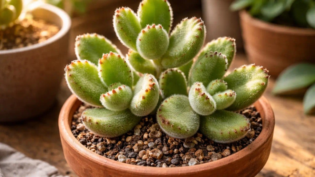 4 erros na rega da suculenta pata-de-urso que causam folhas enrugadas e podem levar ao apodrecimento silencioso