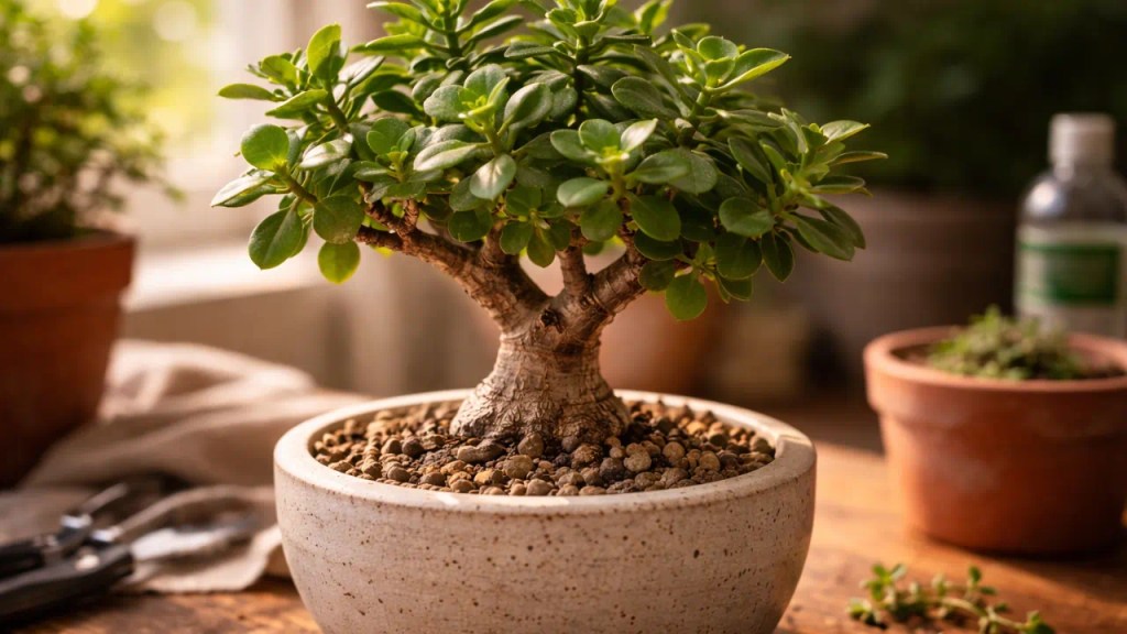 4 técnicas para engrossar o caule da jade-anã e deixar o visual mais robusto