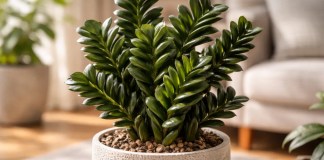 A aparência resistente da zamioculca zenzi engana, e a rega repetida causa apodrecimento lento A aparência resistente da zamioculca zenzi engana, e a rega repetida causa apodrecimento lento