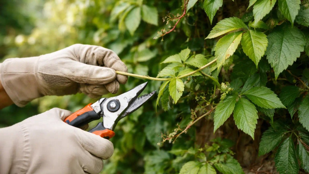 A falsa-vinha responde melhor quando a poda segue 4 cortes estratégicos ao longo do ano