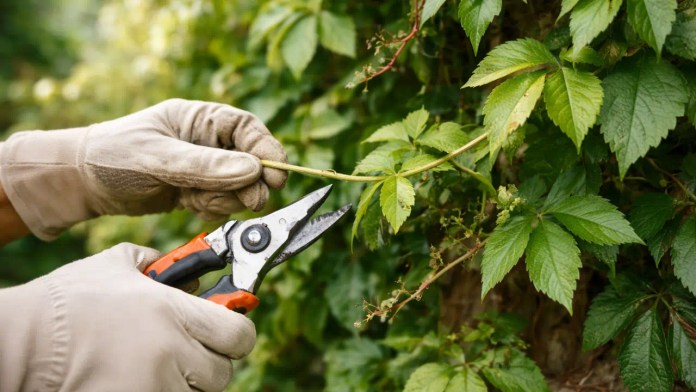 A falsa-vinha responde melhor quando a poda segue 4 cortes estratégicos ao longo do ano