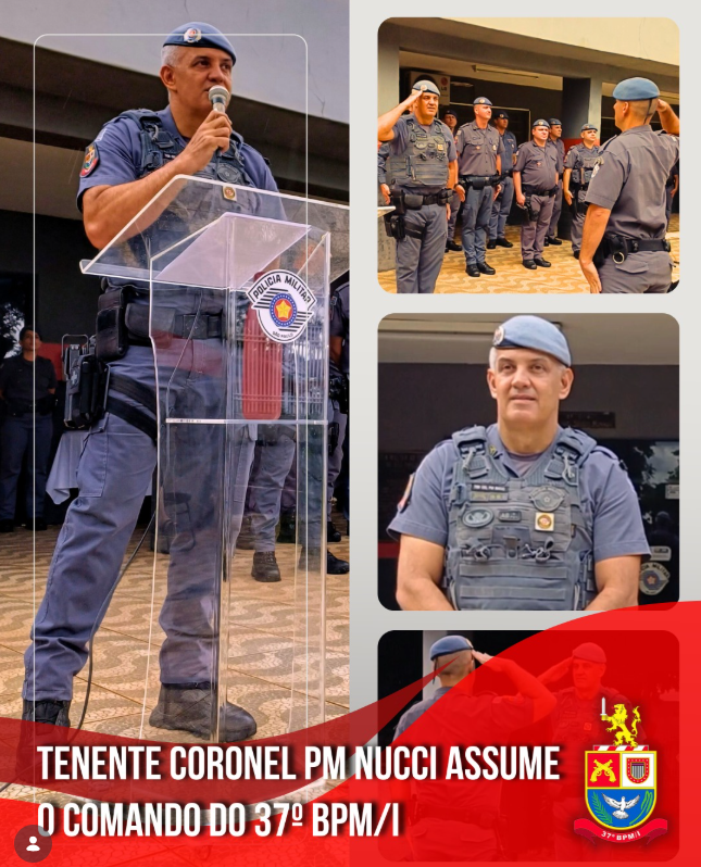 Tenente-coronel Paulo Nucci assume o comando do 37º Batalhão da PM em Rio Claro