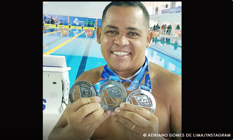 Ex-nadador paralímpico Adriano Lima morre aos 52 anos em Natal