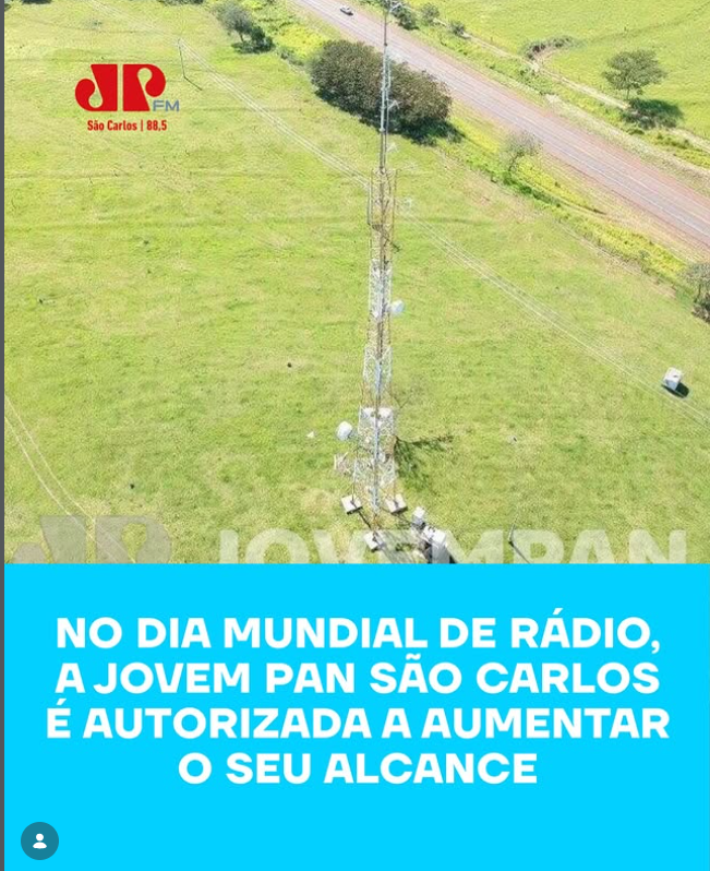 No Dia Mundial do Rádio, Jovem Pan São Carlos amplia alcance na região No Dia Mundial do Rádio, Jovem Pan São Carlos amplia alcance na região