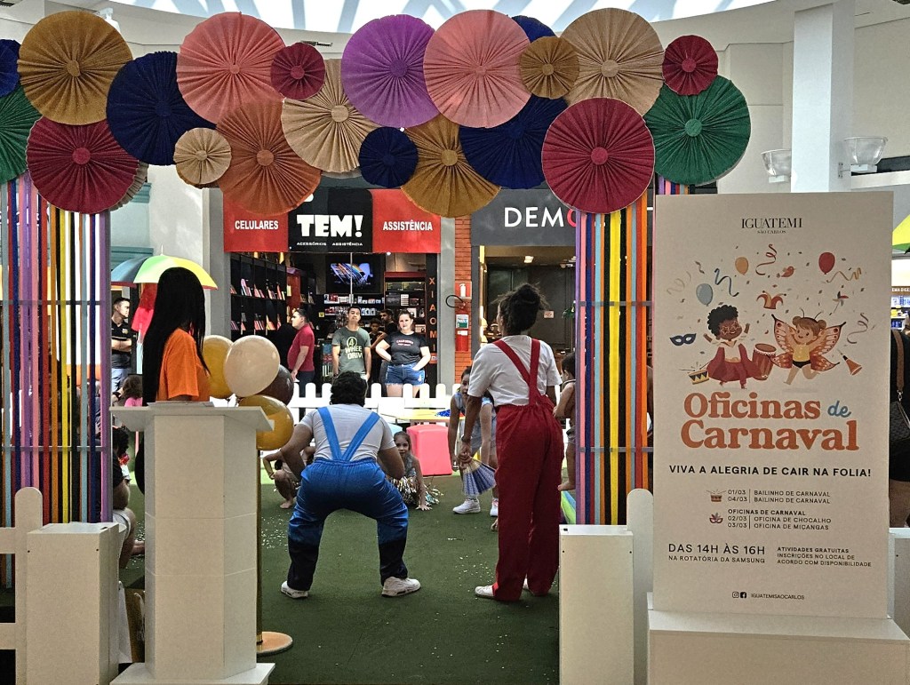Shopping Iguatemi São Carlos reúne lazer e diversão para toda a família no Carnaval