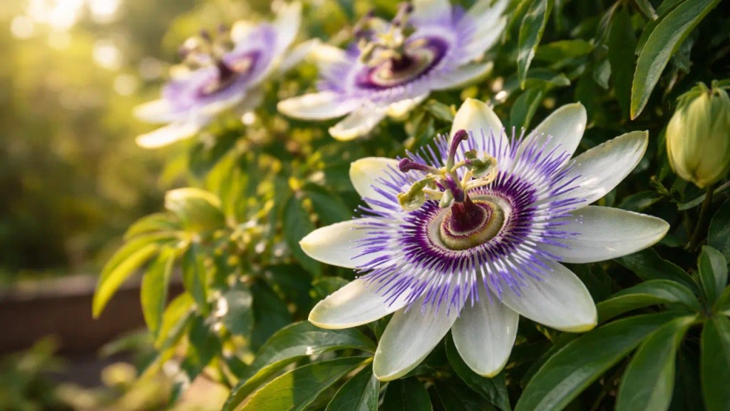 No maracujá-ornamental, 6 horas exatas de sol separam folhas comuns de flores impactantes