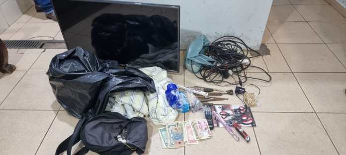 Material suspeito apreendido