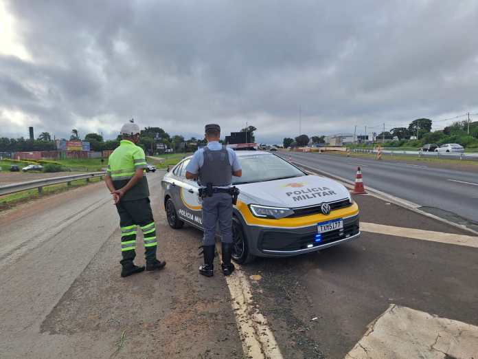 policia rodoviaria concessioinaria Homem foi atropela na WL; Políca no local
