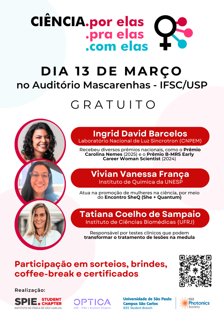 Saiba como participar do “Ciência por Elas”, evento com a presença da pesquisadora da Polilaminina, Tatiana Sampaio