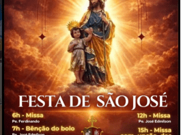 Paróquia celebra Festa de São José com missas, procissão e bênção do bolo em São Carlos