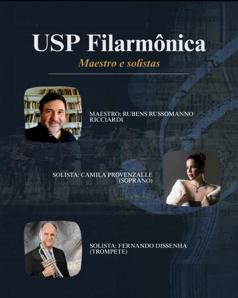 O Teatro Municipal de São Carlos recebe, na próxima quarta-feira (25/03), às 20h, a apresentação da USP Filarmônica, dentro da série Concertos USP