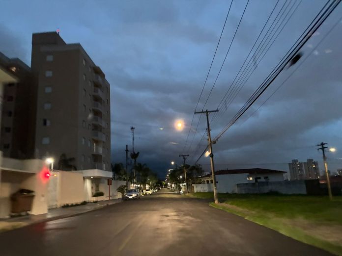 tempo chuva Tempo muda novamente