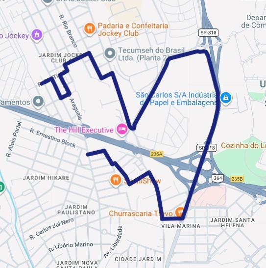 Interdição no pontilhão da Washington Luís altera trânsito e transporte coletivo em São Carlos