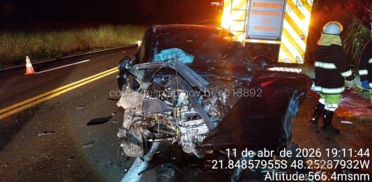 Acidente grave na SP 255