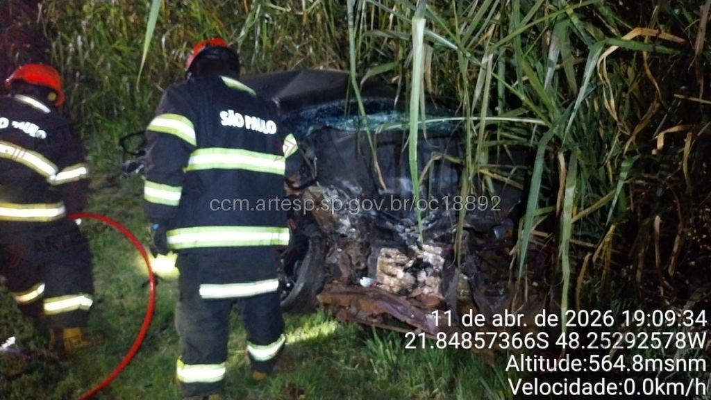 Acidente grave na SP 255