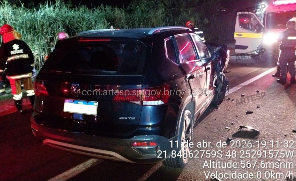 Acidente grave na SP 255