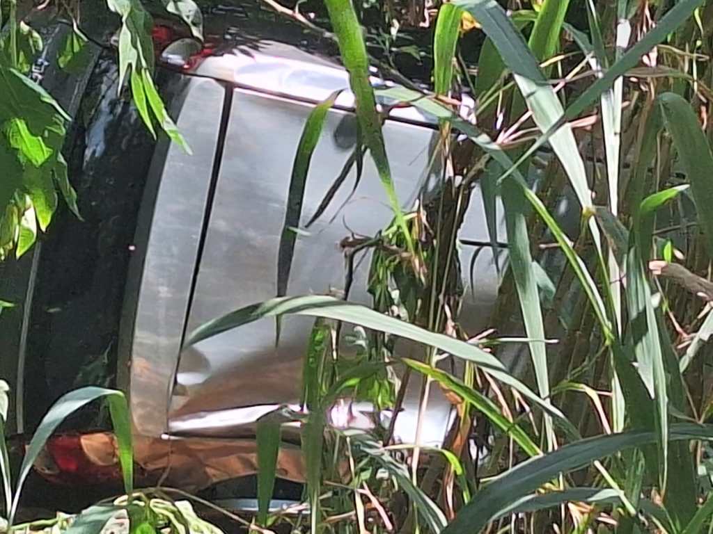 Fiat caiu de ribanceira