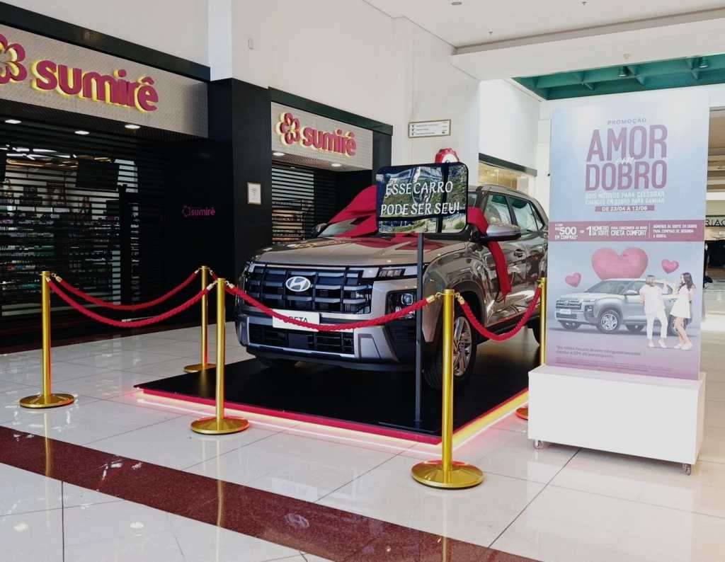 Shopping São Carlos lança campanha “Amor em Dobro” com sorteio de carro 0km para o Dia das Mães e Dia dos Namorados