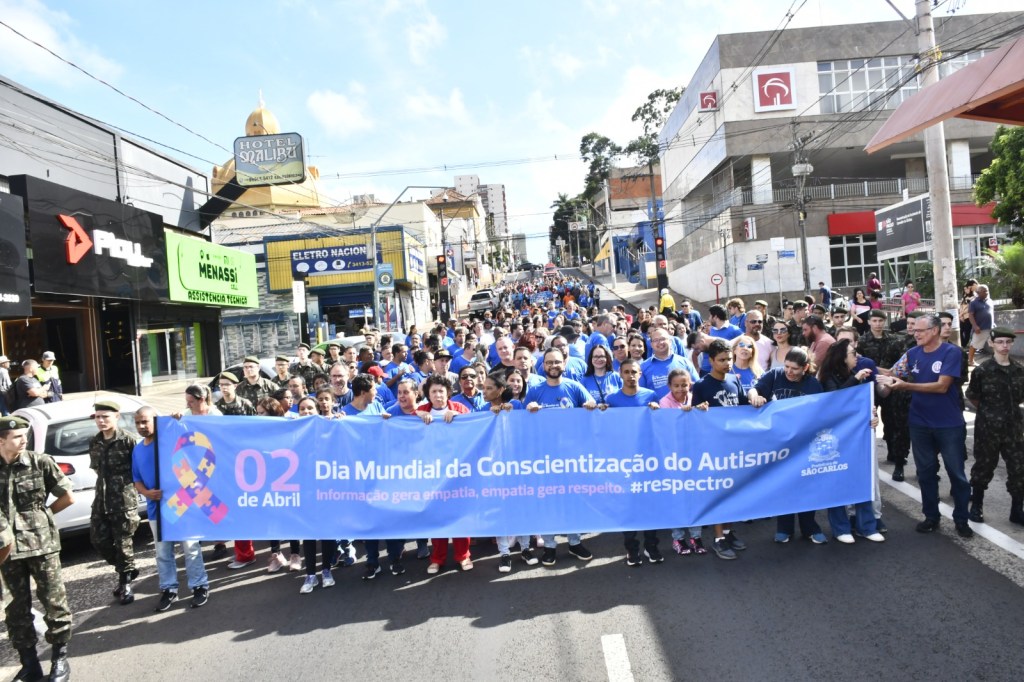 A Prefeitura de São Carlos realiza, no próximo sábado (11/04), das 8h30 às 12h, uma caminhada em alusão ao Mês de Conscientização do Autismo