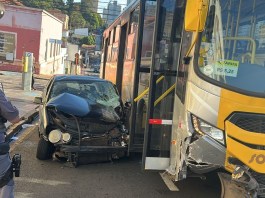 Acidente entre Polo e ônibus
