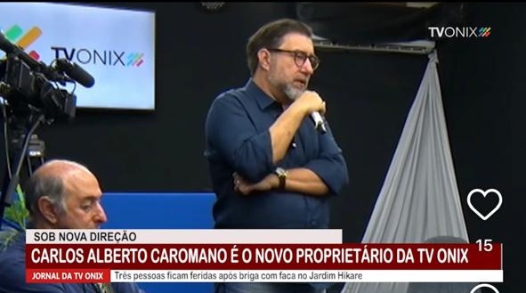 Carlos Alberto Caromano assume a direção da TV Onix em São Carlos Carlos Alberto Caromano assume a direção da TV Onix em São Carlos