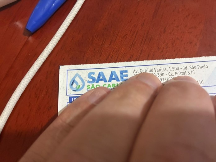 Golpistas estão agindo e usando o nome do SAAE em São Carlos Golpistas estão agindo e usando o nome do SAAE em São Carlos