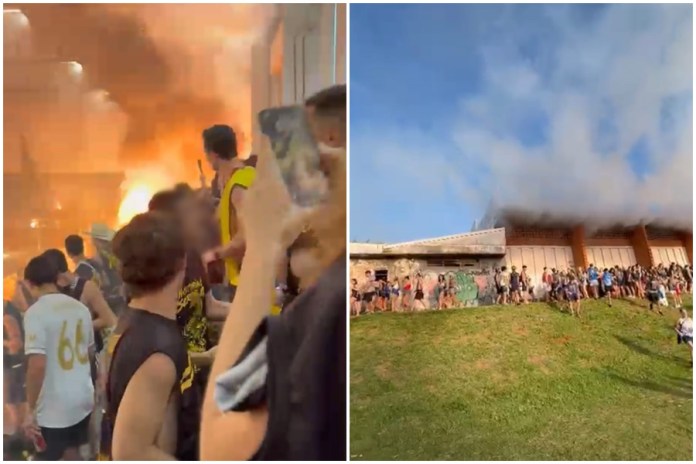 Sinalizadores provocam evacuação de ginásio durante jogo da Economíadas em São Carlos Sinalizadores provocam evacuação de ginásio durante jogo da Economíadas em São Carlos