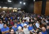 O Teatro Municipal Doutor Alderico Vieira Perdigão esteve lotado de servidores do Serviço Autônomo de Água e Esgoto (SAAE), vereadores e autoridades municipais, em uma audiência pública realizada nesta segunda-feira (25/05), que discutiu os impactos do programa Universaliza SP em São Carlos.