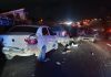 Engavetamento em rodovia envolve 8 veículos