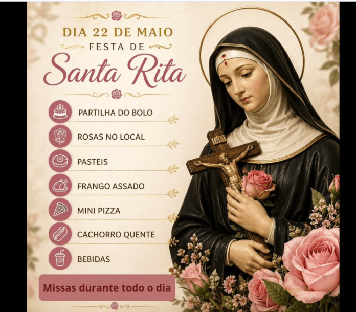 Festa de Santa Rita de Cássia terá missas, comidas e celebrações no Santa Felícia, em São Carlos Festa de Santa Rita de Cássia terá missas, comidas e celebrações no Santa Felícia, em São Carlos