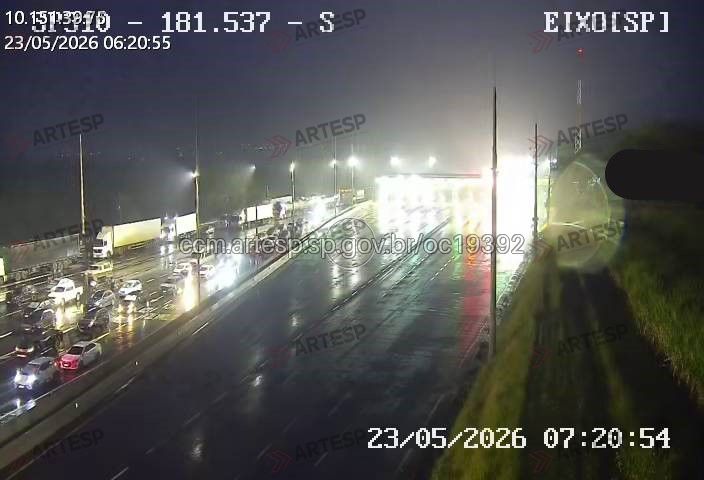 A reportagem apurou que há lento na manhã deste sábado, 23, no km 182, sentido norte da rodovia Washington Luís, em Rio Claro devido a um acidente
